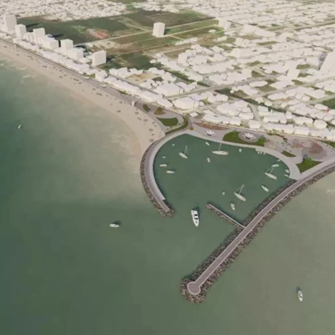 Obra do molhe do Rio Perequê, em Porto Belo, entra na segunda etapa