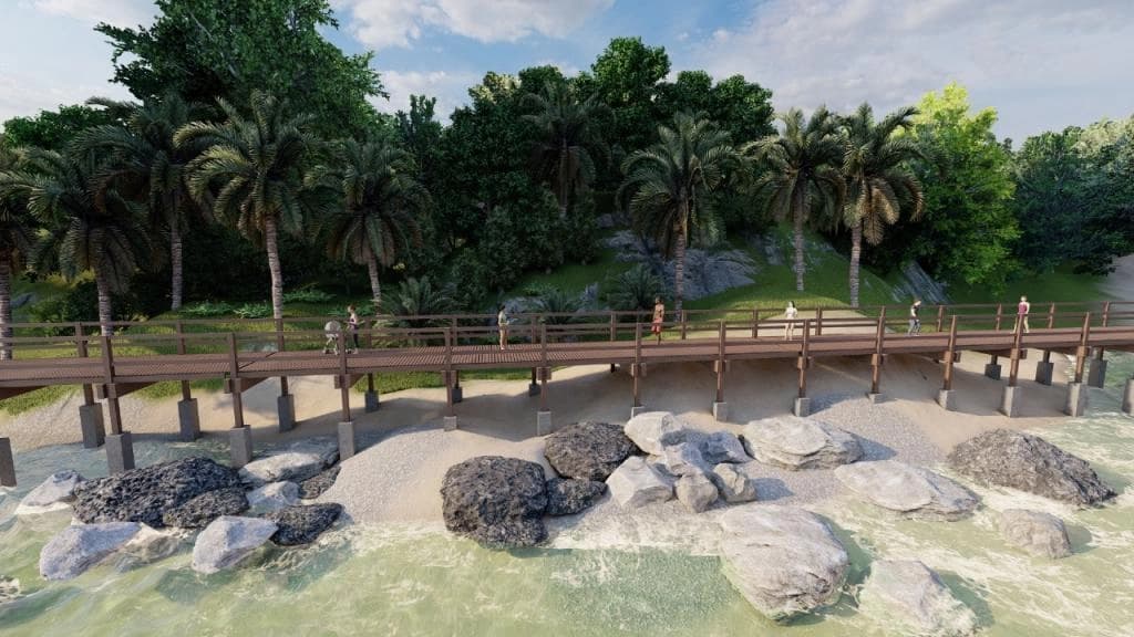 Conheça a nova passarela da praia das Vieras em Porto Belo.